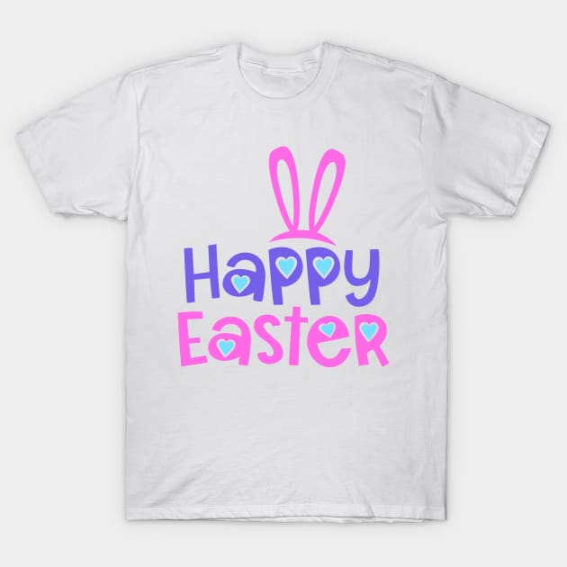 Happy Easter Bunny T-Shirt by Ombre Dreams